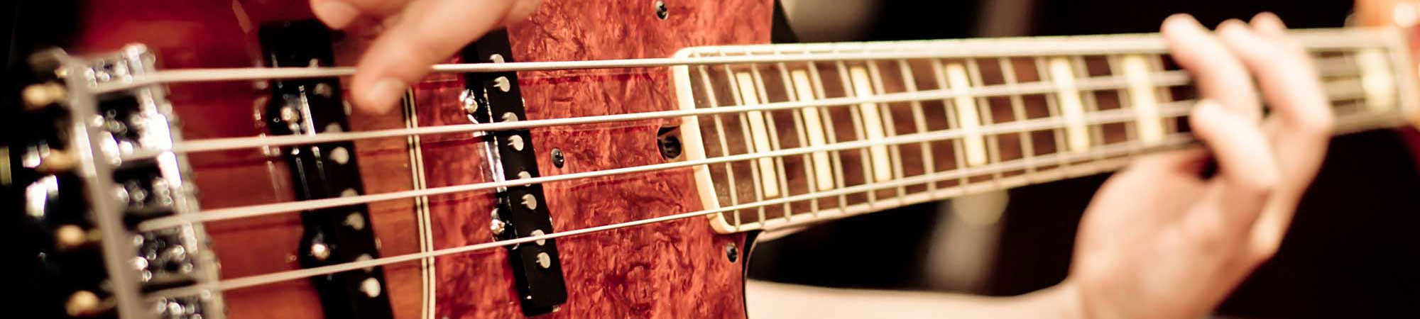 Wood Dyed Bass Guitar