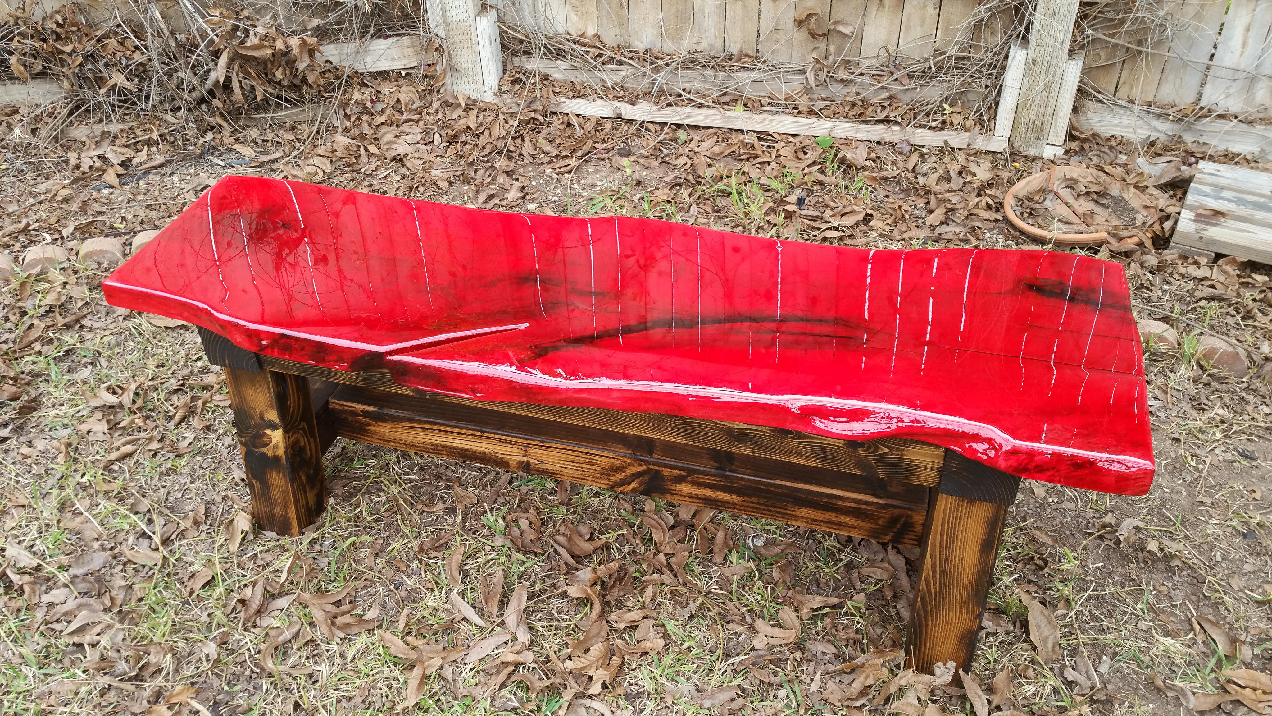 Red Bench, Red Dye For Wood